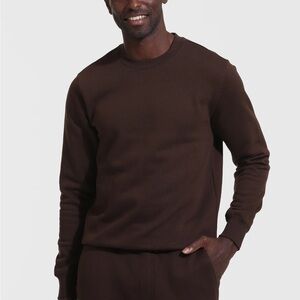 True Classic Men's Brown Crewneck Sweatshirt